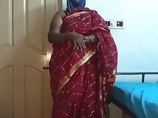 desi  indian tamil telugu kannada malayalam hindi torrid cheating wife vanitha crippling ruby peppery colour saree showing heavy boobs and shaved pussy press hard boobs press mouthful scraping pussy masturbation